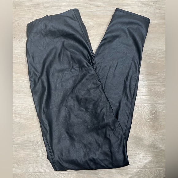 HM Faux Leather Leggings - Picture 1 of 3